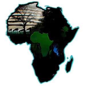 Africa Outline Wallpaper Png 06262024 PNG image