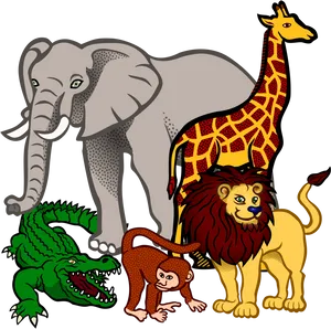 African_ Safari_ Animals_ Clipart