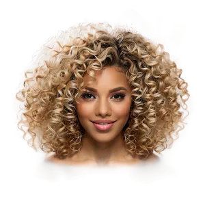 Afro Curly Hair Texture PNG Wxr16