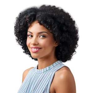 Afro Perm Transformation PNG 6 PNG