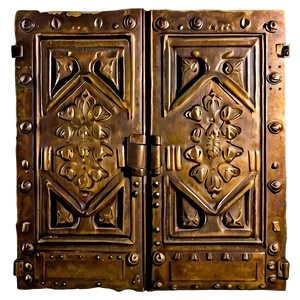 Aged Bronze Door PNG 06292024 PNG