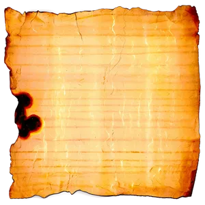 Aged Burned Paper Png 06122024 PNG image