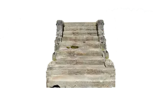 Aged_ Concrete_ Stairs_ Isolated.png PNG image