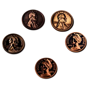 Aged Pennies PNG 14