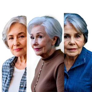 Aging Faces Collage Png 24 PNG image