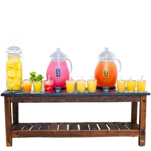 Aguas Frescas Bar Setup PNG 06122024