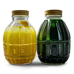 Aguas Frescas In Glass Bottles PNG 06122024
