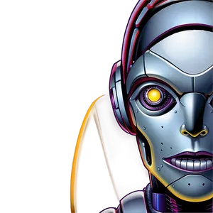 Ai Robot Head Illustration Png Cpg PNG image