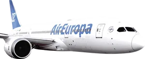 Air Europa Aircraft Isolated PNG image