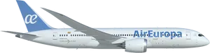 Air Europa Dreamliner Aircraft PNG image