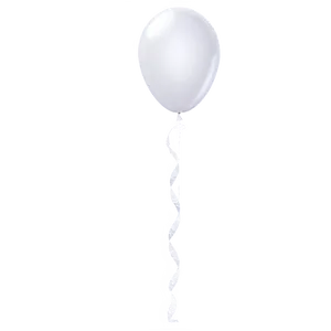 Air Filled White Balloon PNG 06212024