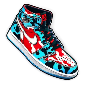 Air Jordan 1 Digital Camo Print PNG 18 PNG