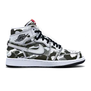 Air Jordan 1 Digital Camo Print PNG Soe PNG