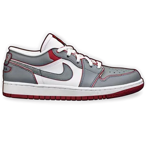 Air Jordan 1 Low Cut Design PNG Ubm PNG