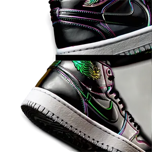 Air Jordan 1 Metallic Accents PNG Ptu
