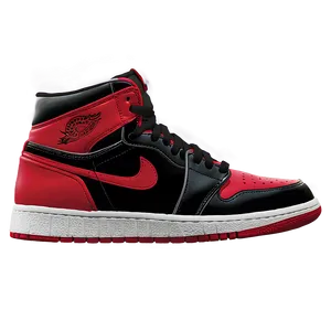 Air Jordan 1 Red And Black Png 54 PNG image