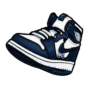 Air Jordan 1 Sneaker PNG Wyr