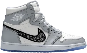 Air Jordan Dior High Top Sneaker PNG image