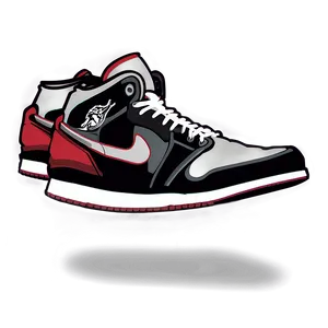 Air Jordan Sneaker Art Png Gnh42 PNG image