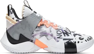 Air Jordan Sneaker Side View PNG image