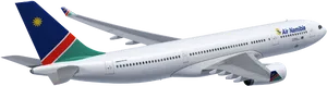Air Namibia Aircraftin Flight PNG image