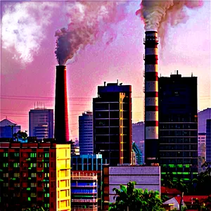 Air Pollution In Cities PNG Rda32 PNG