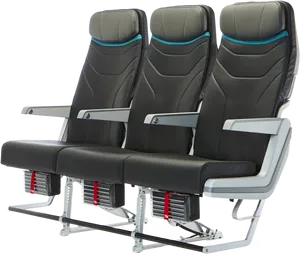 Airplane Seats Row Modern Design PNG image