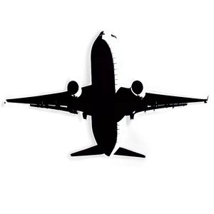 Airplane Silhouette PNG Fqe