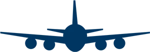 Airplane Silhouette Vector PNG image
