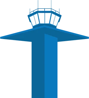 Airport Control Tower Graphic PNG