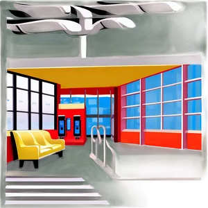 Airport Terminal Clipart Png 06252024 PNG image