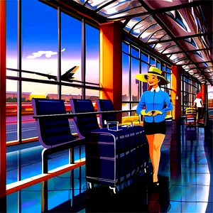 Airport Terminal Clipart PNG Sut