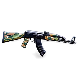 Ak 47 With Camouflage PNG Xmw52 PNG