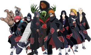 Akatsuki_ Group_ Naruto_ Anime PNG image