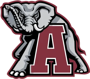 Alabama Crimson Tide Elephant Logo PNG image