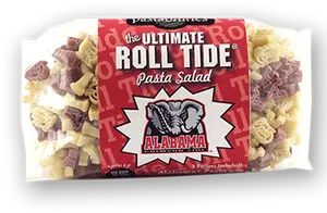 Alabama Roll Tide Pasta Salad Package PNG image