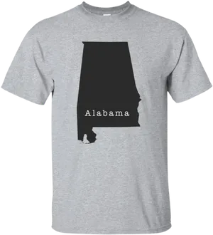 Alabama State Outline T Shirt PNG image