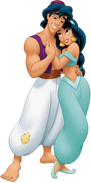 Aladdinand Jasmine Together PNG image