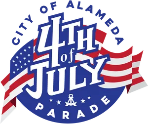 Alameda4thof July Parade Logo PNG image