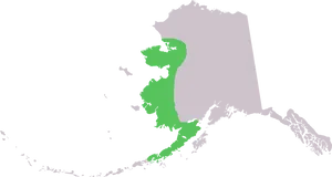 Alaska Map Silhouette PNG image