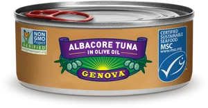 Albacore Tunain Olive Oil Can PNG image