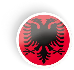 Albanian Eagle Car Tire Cover PNG image