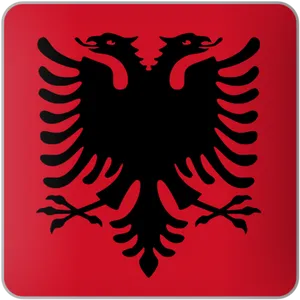 Albanian Flag Double Headed Eagle PNG image