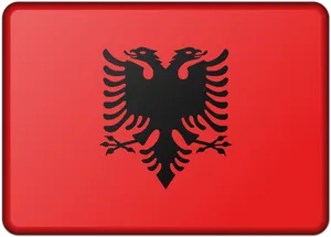 Albanian Flag Double Headed Eagle PNG image