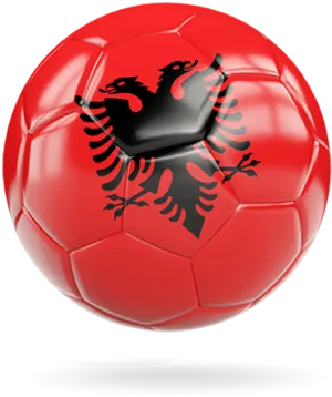 Albanian Flag Soccer Ball PNG image