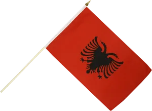 Albanian Flagon Pole PNG image