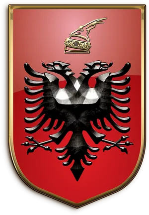 Albanian National Coatof Arms PNG image