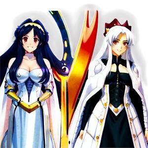 Albedo And Shalltear PNG Win
