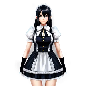 Albedo Maid Outfit Png Drs14 PNG image