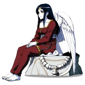 Albedo Sitting Pose Png Ier PNG image